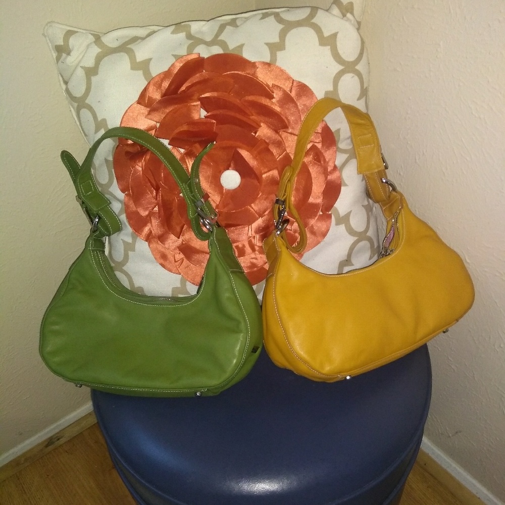 🛑 SOLD 🛑Perli Purses - Lot of 2 (Yellow & Green) - Picture 1 of 8
